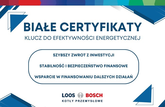 Białe certyfikaty LOOS BOSCH